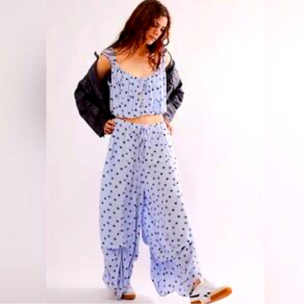 EUC Free People This Love Set In Ice Blue Combo